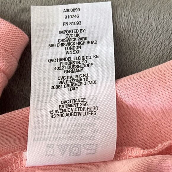 Issac Mizrahi Live T Shirt Womens Sz X-Large Tee Tunic Top Pink Casual Basic - Picture 6 of 9